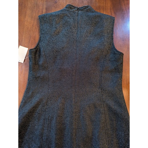 NEW Coldwater Creek Flute Neck Sheath Dress Size P10 Petite Black Old Money - Picture 15 of 16